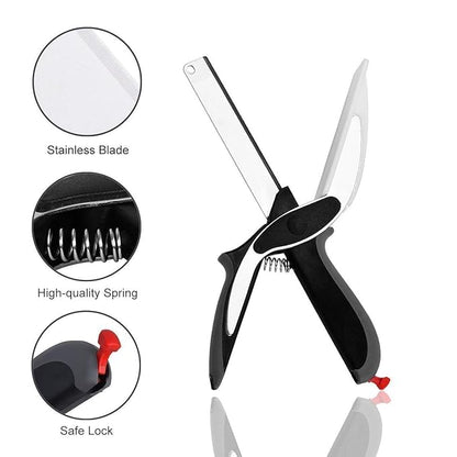2 In 1 Stainless Steel Vegetable Cutter 🥗 (50% Off Today🔥)