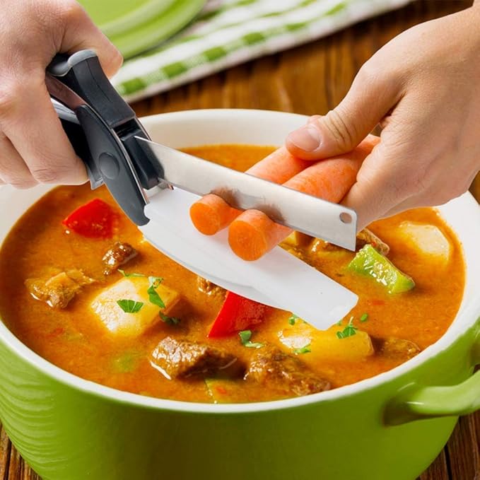 2 In 1 Stainless Steel Vegetable Cutter 🥗 (50% Off Today🔥)