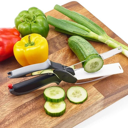 2 In 1 Stainless Steel Vegetable Cutter 🥗 (50% Off Today🔥)